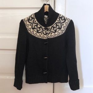 J Crew fair isle cardigan sweater